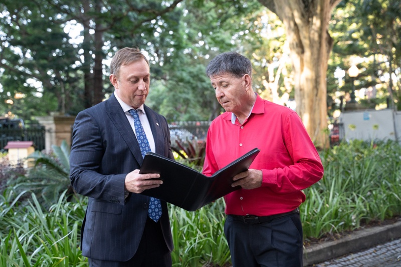 Bruce Saunders MP - Maryborough - with Premier Steven Miles 2-1 Bruce Saunders MP - Maryborough - with Premier Steven Miles 2-1